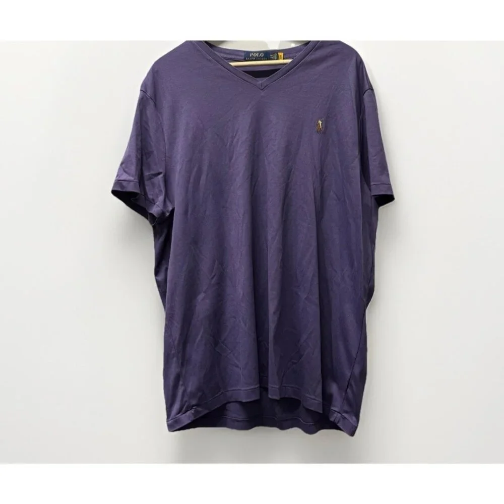 Polo Ralph Lauren Mens V-neck Custom Slim Fit Size XXL Old Money Preppy‎ Golf